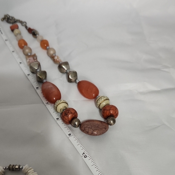 Earthy Mixed Bead Statement Necklace - Picture 5 of 5
